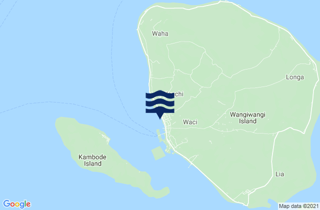 Wanci, Indonesia tide times map
