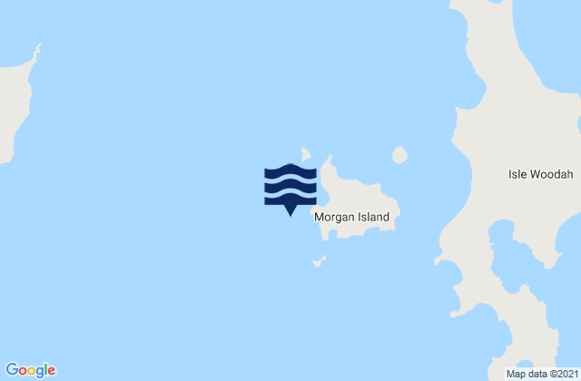 Wappah Island, Australia tide times map