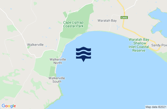 Waratah Bay, Australia tide times map