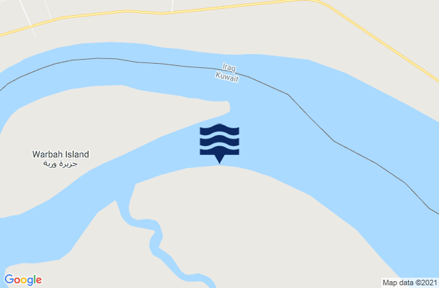 Warbah Island, Iraq tide times map