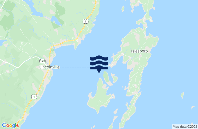 Warren Island northwest of, United States tide chart map