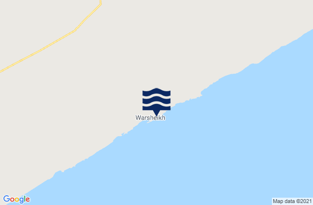 Warsheik, Somalia tide times map