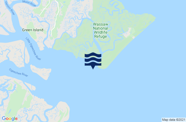 Wassaw Island SSW of, United States tide chart map