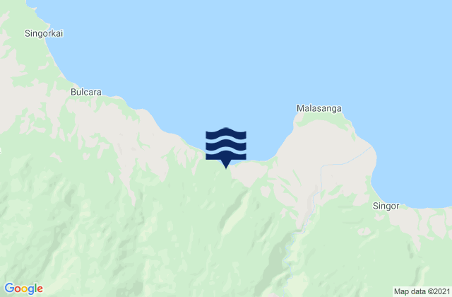 Wasu, Papua New Guinea tide times map