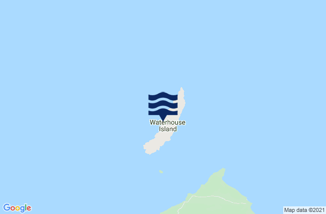 Waterhouse Island, Australia tide times map