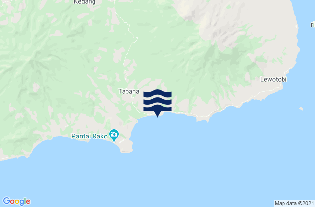 Watubuku, Indonesia tide times map