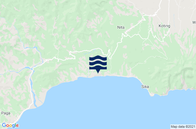 Watubura, Indonesia tide times map