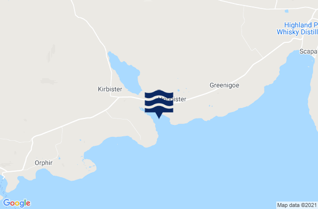 Waulkmill Bay, United Kingdom tide times map