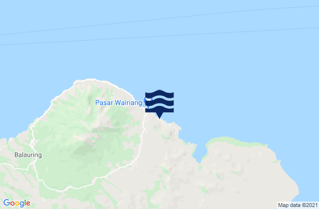 Weikoro, Indonesia tide times map