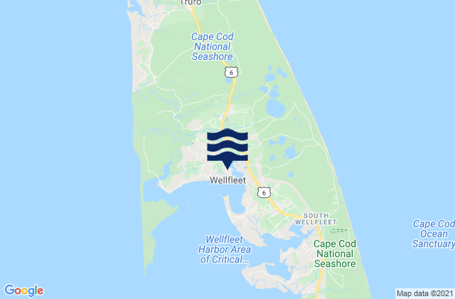 Wellfleet, United States tide chart map