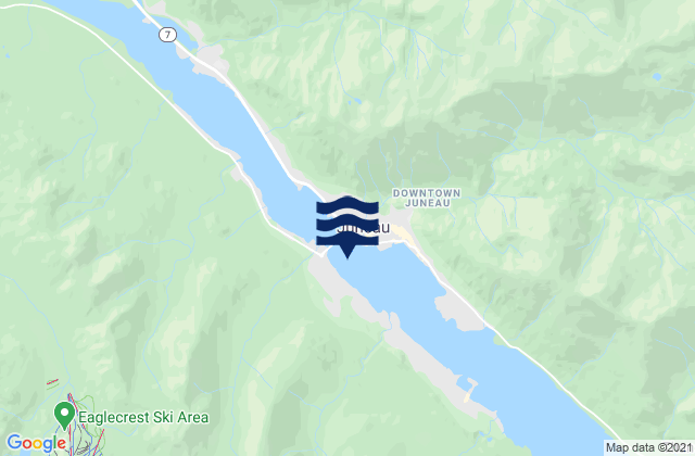West Juneau NE of, United States tide chart map