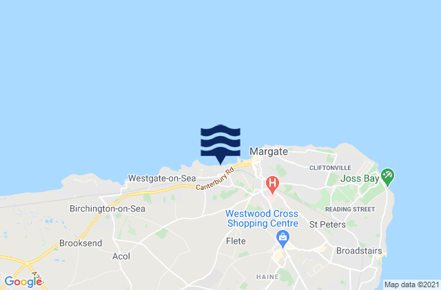 Westbrook Bay, United Kingdom tide times map
