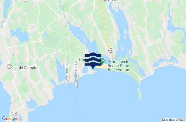 Westport Harbor Entrance, United States tide chart map