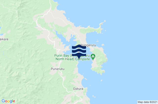 Whangaruru Harbour, New Zealand tide times map