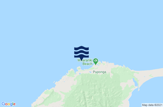 Wharariki Beach, New Zealand tide times map