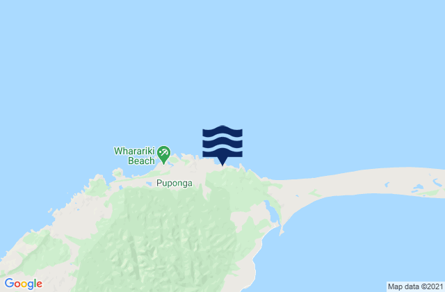 Wharariki Beach Tasman, New Zealand tide times map