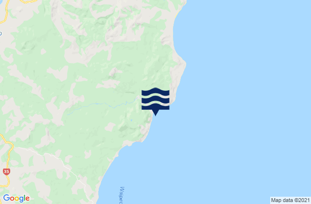 Whareponga Bay, New Zealand tide times map