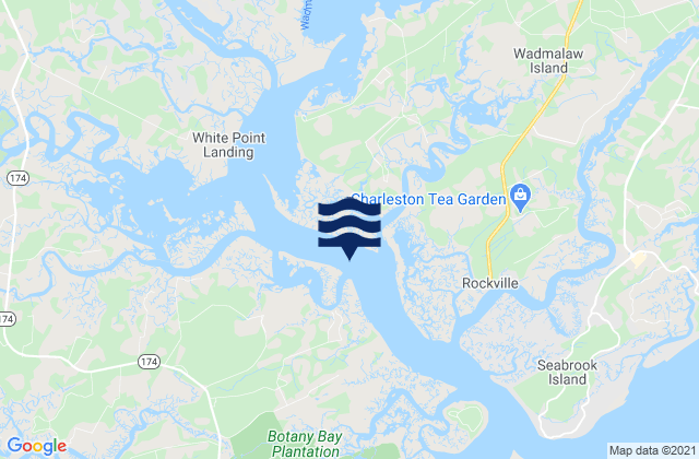 White Point south of Dawho River, United States tide chart map