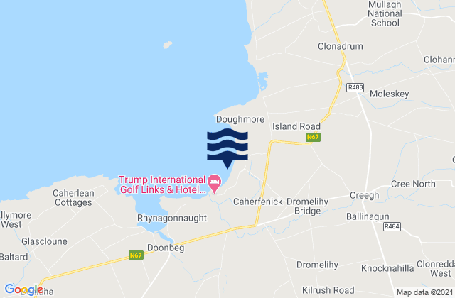 White Strand, Ireland tide times map