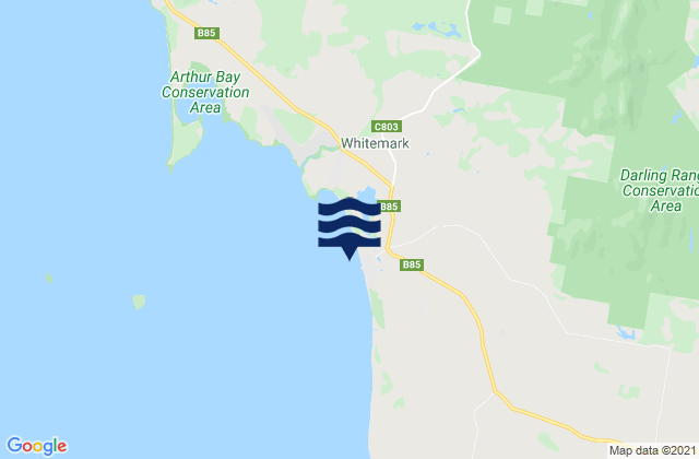 Whitemark Beach, Australia tide times map