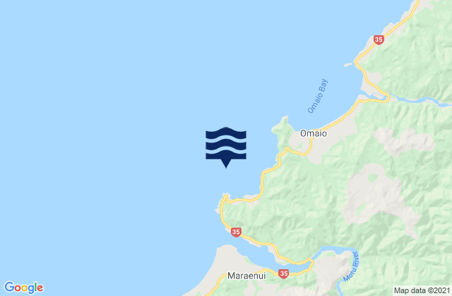 Whitianga Bay, New Zealand tide times map