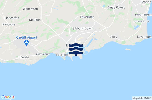 Whitmore Bay Beach, United Kingdom tide times map