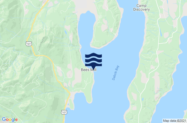 Whitney Point Dabob Bay, United States tide chart map