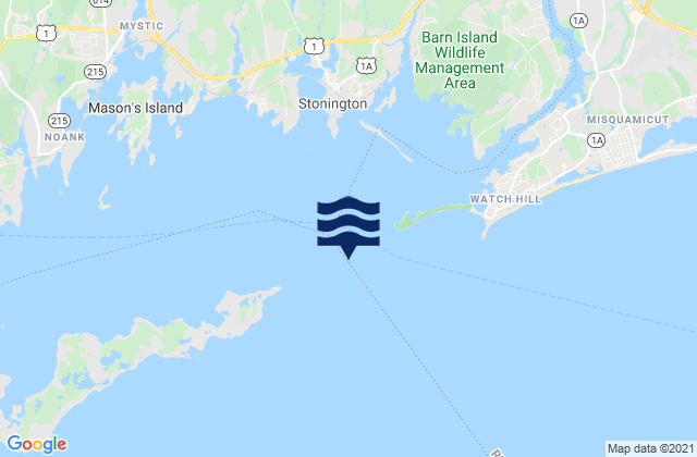 Wicopesset island NE of, United States tide chart map