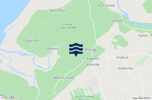 Wigton, United Kingdom tide times map