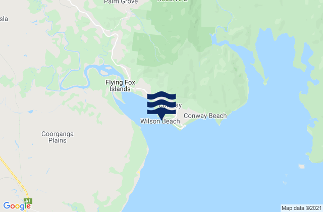 Wilson Beach, Australia tide times map