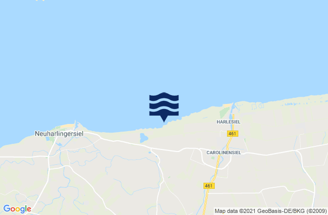 Wittmund, Germany tide times map