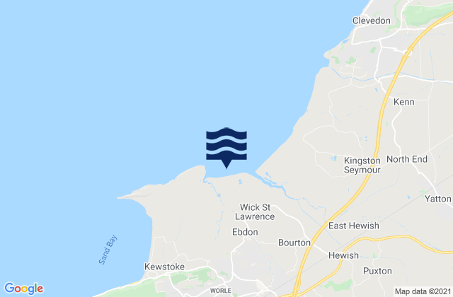 Woodspring Bay, United Kingdom tide times map