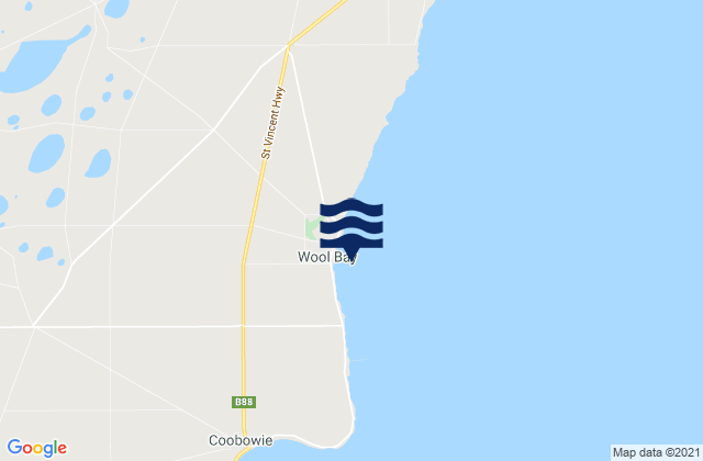 Wool Bay, Australia tide times map