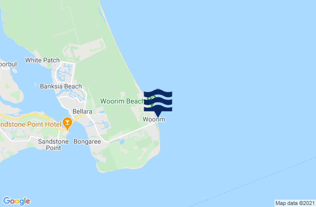Woorim, Australia tide times map