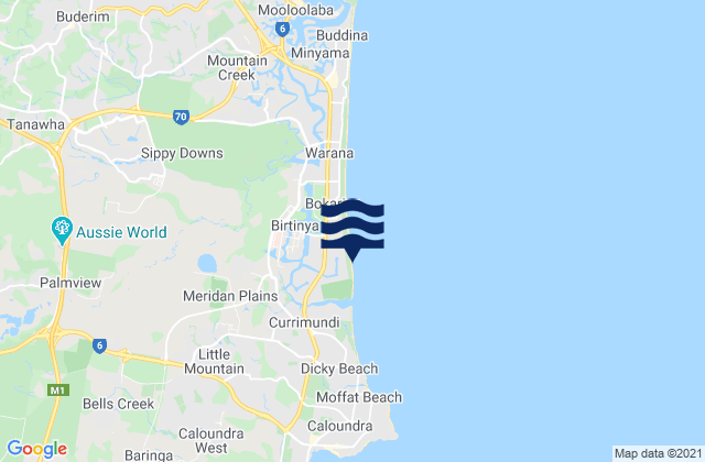 Wurtulla, Australia tide times map