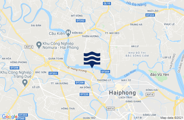 Xa An Hai, Vietnam tide times map