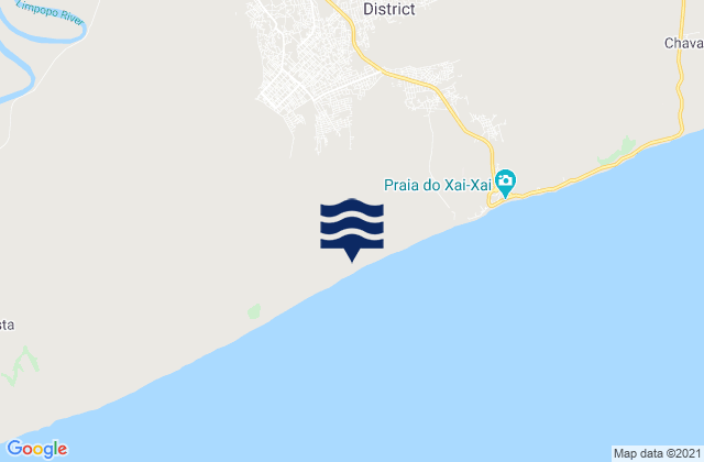 Xai-Xai, Mozambique tide times map