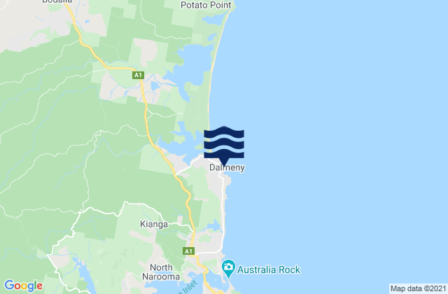 Yabbarra, Australia tide times map