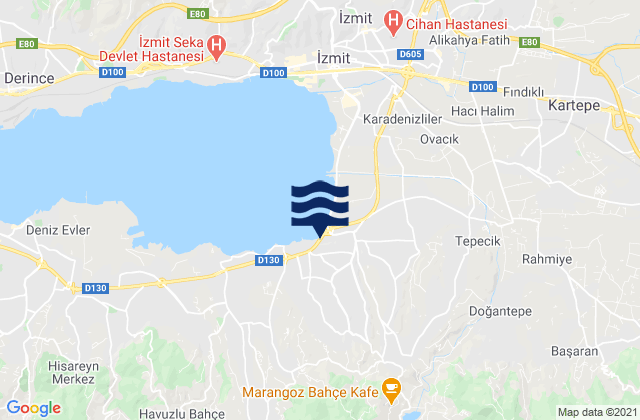 Yakacik, Turkey tide times map