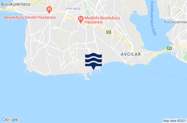 Yakuplu, Turkey tide times map