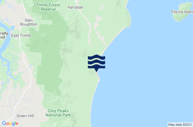 Yarrabah, Australia tide times map