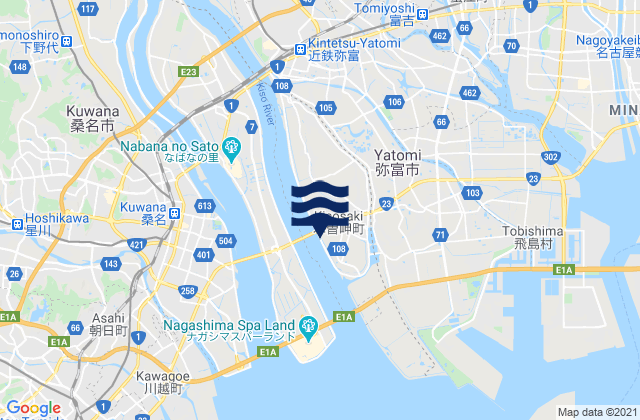 Yatomi-shi, Japan tide times map
