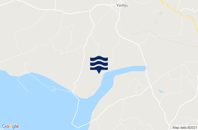 Yomju-up, North Korea tide times map