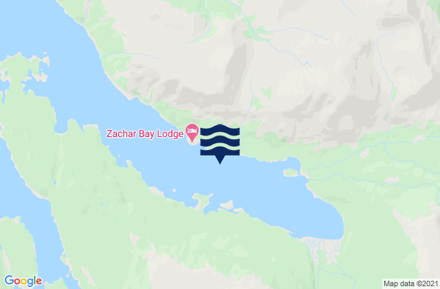 Zachar Bay, United States tide chart map
