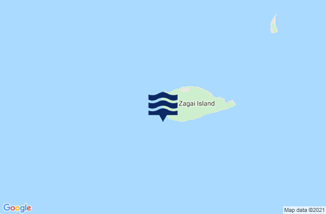 Zagai Island, Australia tide times map