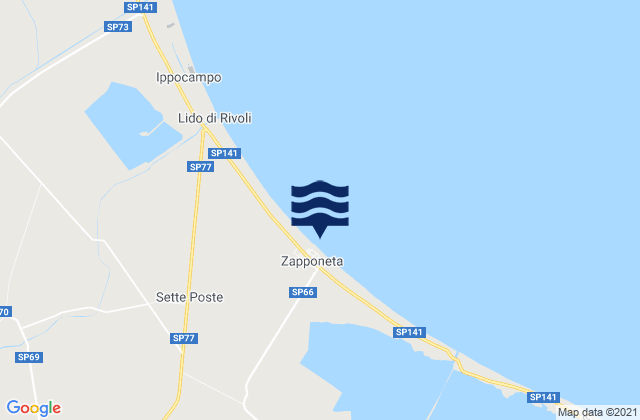 Zapponeta, Italy tide times map