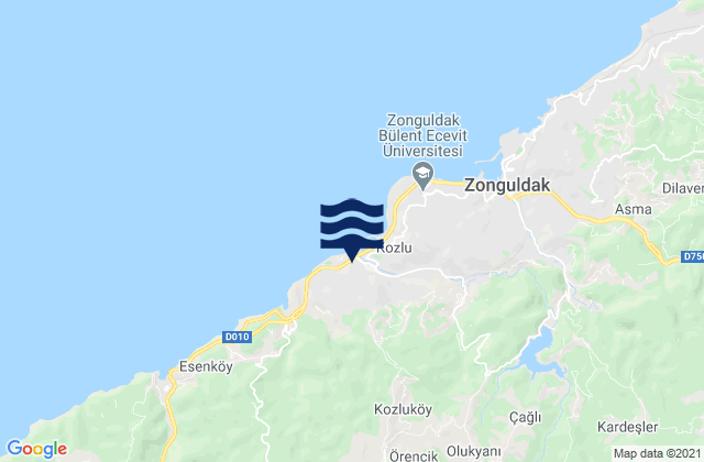 Zonguldak, Turkey tide times map