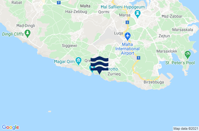 Zurrieq, Malta tide times map