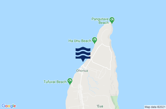 `Ohonua, Tonga tide times map