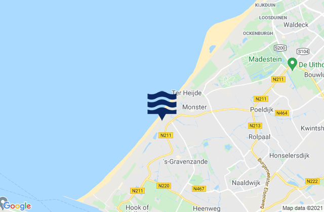 's-Gravenzande, Netherlands tide times map